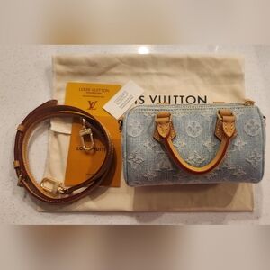 Louis Vuitton denim mini speedy